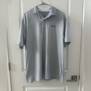 Under Armour Men's Gray Polo Shirt Dri Fit XL